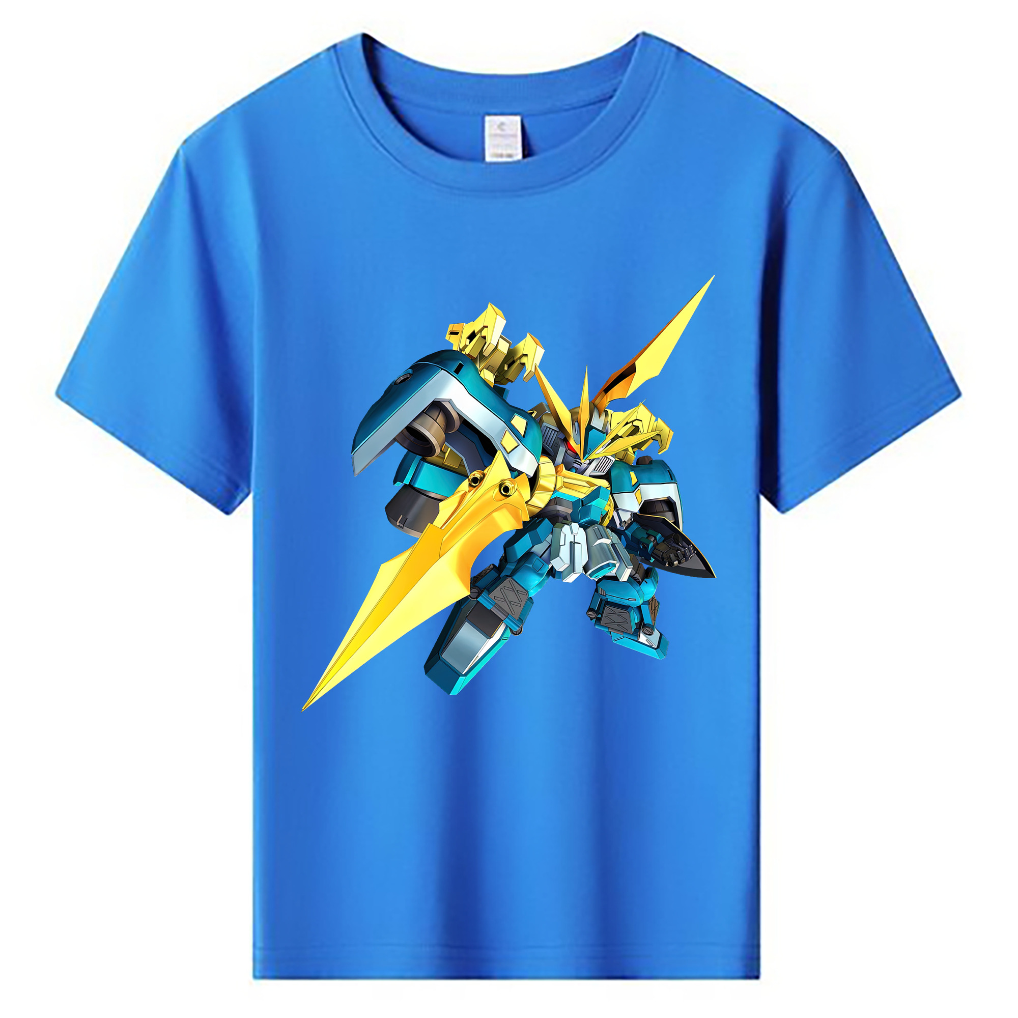 （画像用） 機動戦士ガンダム Mobile Suit Gundam 綿100％キッズTシャツ（フロントプリント）